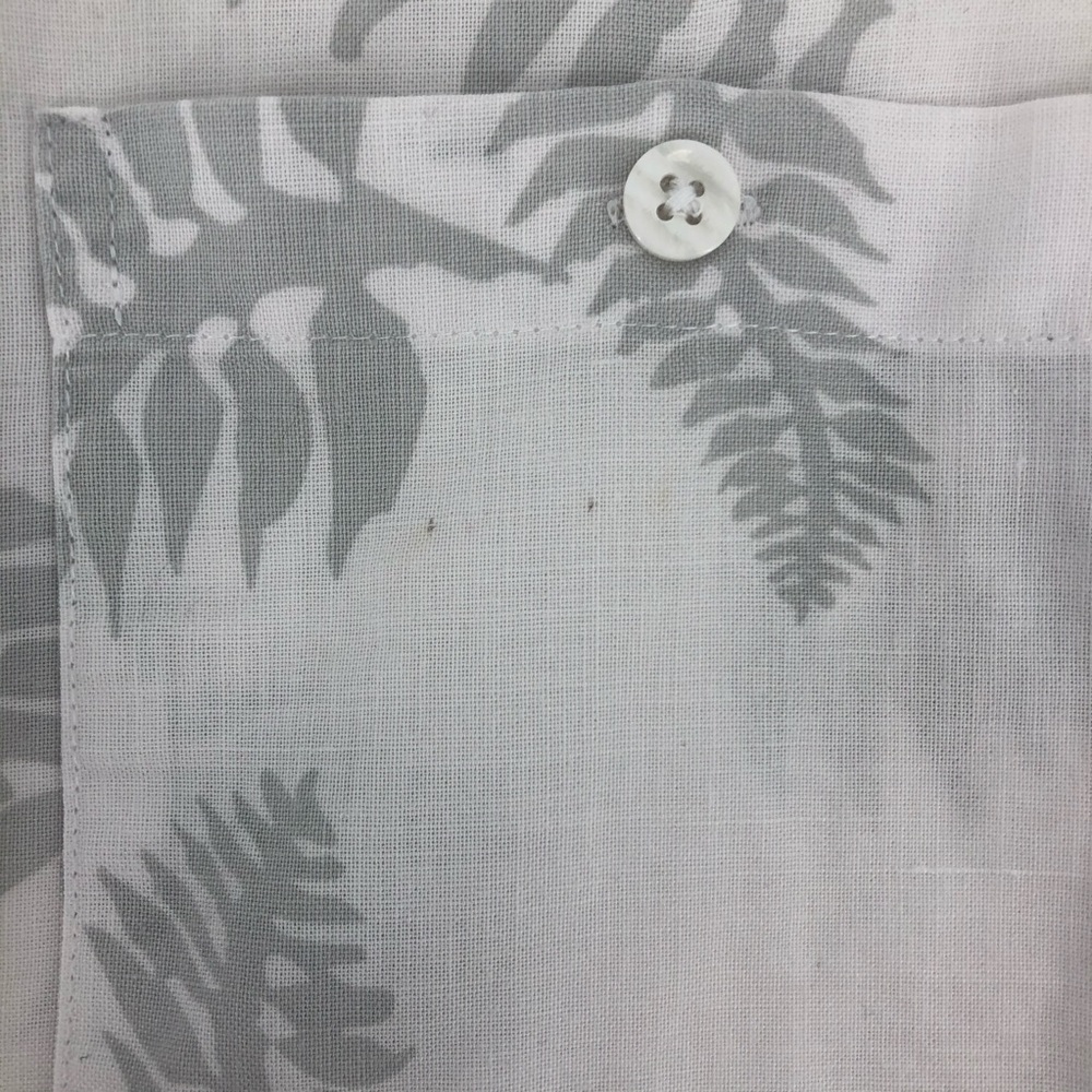 🎈 Bruno Black & White Hawaiian Tropical Print - Picture 4 of 11